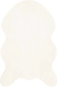 vidaXL Covor din de iepure sintetic antiderapant Olite Crem 50 x 80 cm