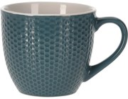Cană din gresie Honeycomb, 250 ml, albastru