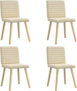 vidaXL Scaune de bucătărie, 4 buc., material textil