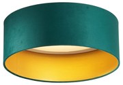 Plafonieră modernă verde catifea 40cm incl. LED cu 3 trepte de intensitate luminoasă - Sue