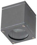 Aplica moderna exterior cu iluminat ambiental IP54 JOE SQUARE gri inchis ZZ AZ3323