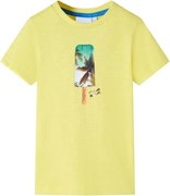 vidaXL Tricou pentru copii, galben, 128
