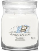 Lumânare parfumată medie Yankee Candle Signature Soft Blanket, 368 g