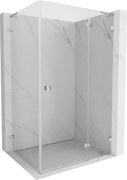 Mexen Lunar L cabină de duș rabatabilă dreapta 100 x 80 cm, transparentă, crom - 834L-100-080-01-00-P