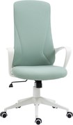 Vinsetto Scaun de birou ergonomic, cu înălțime ajustabilă și balans, 62x56x110-119,5 cm, verde | Aosom Romania