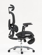 VIGOCHAIR ULTRA PRO Scaun ergonomic, spatar reglare verticala, suport lombar cu masaj si incalzire, sezut translatie, cotiere 6D, suport picioare, Full Mesh, Negru