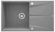 Deante ZRC_S11A - Chiuvetă de bucătărie CORIO 50x86 cm granit/gri metalic