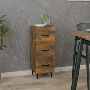 vidaXL Servantă, stejar fumuriu, 34,5x34x90 cm, lemn compozit