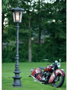 Stalp iluminat exterior din fier forjat, inaltime 217cm, AL 6783