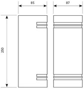 Aplică de exterior QUAZAR7 2xGU10/11W/230V IP44 neagră