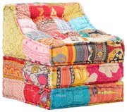 vidaXL Fotoliu puf modular, model petice, material textil