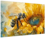 Tablou - Albină, acuarelă (90x60 cm)