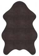 Covor antiderapant Sheepskin Amber, dreptunghiular, 80x150, uni, antracit, poliester