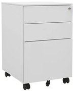vidaXL Dulap dosare mobil, gri deschis, 39x45x60 cm, oțel