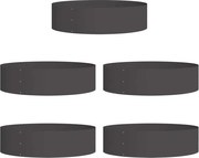 vidaXL Inele pentru vaze 5 pcs Negru 80 x 80 x 20 cm