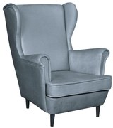 Fotoliu cu urechi Lotonas (gri albastru + wenge + negru) . 1097165