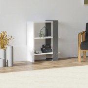 Biblioteca Fanny  culoare alb si antracit 70 cm