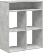 vidaXL Bibliotecă, gri beton, 66x31x80 cm, lemn prelucrat