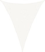 vidaXL Pânză parasolar, alb, 3x4x4 m, HDPE, 160 g/m²