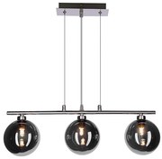 Lustră pe cablu SOMUL 3xG9/20W/230V fumuriu-negru