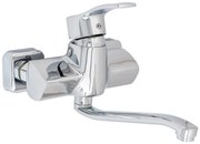 Baterie bucatarie prindere perete design rectangular crom lucios  TRENDY S