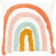 Perna decorativa Rainbow, 100% bumbac, 40 x 40 cm