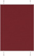vidaXL Jaluzea plisată Bordeaux Roșu 100x100 cm Lățime țesătură 99,4 cm