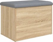vidaXL Bancă de depozitare din stejar Sonoma, 62x42x45 cm, lemn stratificat