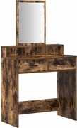 vidaXL Masă de Machiaj Stejar fumuriu 79 x 41 x 140 cm Lemn compozit