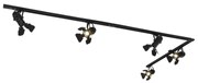 Sistem de șine cu 5 spoturi negre - Movie