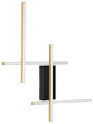 Aplica de perete LED design modern APECHO negru, auriu