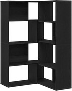 vidaXL Dulap 2 pcs Stejar Negru 85 x 85 x 140 cm Lemn compozit