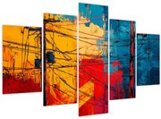 Tablou - Linii electrice abstracte (150x105 cm)
