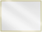 Mexen Loft oglindă dreptunghiulară pentru baie 80 x 60 cm, ramă aurie - 9852-080-060-000-50