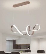Pendul LED suspendat – 240W, gri elegant, cu telecomandă, 3 funcții de lumină