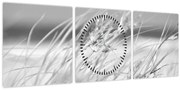 Tablou - Iarbă de plajă (cu ceas) (90x30 cm)