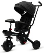 Baby Mix Triciclu pentru copii Peony EVA, negru