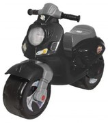 Motocicleta cu functie de trotineta fara pedale pentru copii NOVOKIDS™ Vespa Scooter Mini , Maxim 30 Kg, Cu roti late, Stabilitate mare, Negru