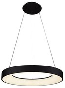 Lustra LED cu telecomanda design circular SANTANA 60 CCT BK