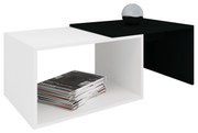Masuta Cafea Orli, Alb/Negru, 100 x 50 x 35 cm