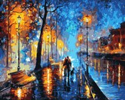 Pictura pe numere cu un cadru "Promenada 3" 50x40 cm