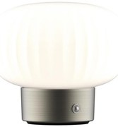 Lampă LED tactilă dimabilă de masă LATTE LED/1,8W/5V USB 2000 mAh crom/alb