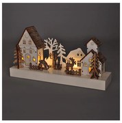 Decorațiune LED de Crăciun LED/2xAA lemn Solight 1V256