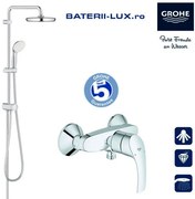 Coloana dus Grohe New Tempesta 210+baterie cabina dus Eurosmart ( 26381001,33555002)