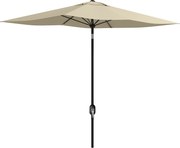 Outsunny Umbrelă rectangulară înclinabilă 2x3 m cu manivelă pânză din poliester impermeabilă de înaltă densitate 180g/m² crem | Aosom Romania