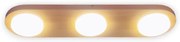 Plafoniera LED rustica fabricata manual din lemn OKIO 3L