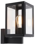 Aplică rustică neagră IP44 - Sutton Up