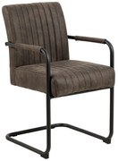 Scaune de dining gri-închis 2 buc. Adele – Actona