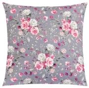 Bellatex Pernă Adéla Flori de trandafir roz, gri,40 x 40 cm