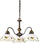 Kolarz 731.83.110 - Candelabru pe lanț NONNA 3xE27/75W/230V vișiniu